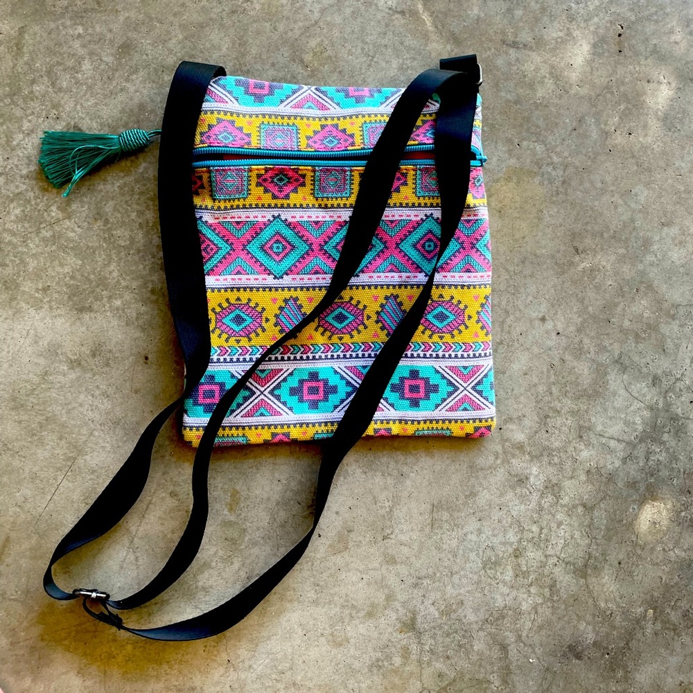 Aztec print bag